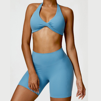 ANNE Summer Sexy Style Short Set - Blue