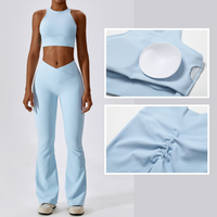 Σετ κολάν Strong Support Premium Flared - Μπλε