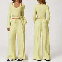 Σετ Κολάν με Φλατ Γιλέκο Aspasia - Κίτρινο