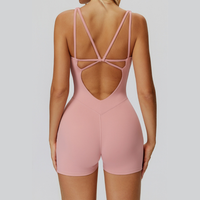 Butterfly-Back Stylish Romper - Pink