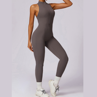 Scrunched Butt Lifting Jumpsuit - Dark Grey