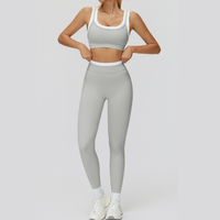 AQUA Stylish 2pcs Legging Set - Grey