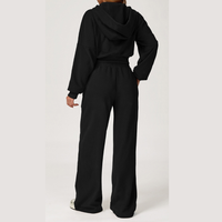 Daisy Winter Flared Lounge Set - Black