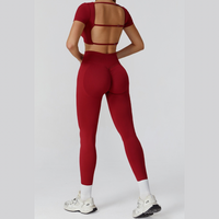 IRINA Seamless Scultping Legging Set - Red