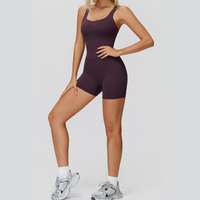 Butterfly-Back Stylish Romper - Old Mauve