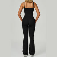 Carly Stylish Vest Top Legging Set - Black