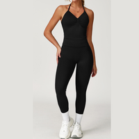 Angela Seamless Sculpt Legging Set - Black