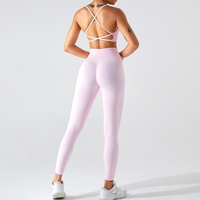 Comfy Crop Top Stylish Legging Set - Pink