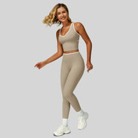 ALIN Stylish Classic Legging Set - Grey Olive