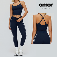SARA Premium Stylish Activewear Set - Navy