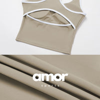 ALIN Stylish Classic Legging Set - Grey Olive