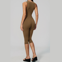 Adel Stylish Elegant Jumpsuit - Coffee
