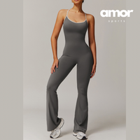 CELIN Sexy Backless Jumpsuit - Grey