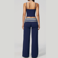 Evi Elegant Stylish Legging Set - Navy