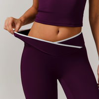 QUEENI Vest Top Legging Set - Purple