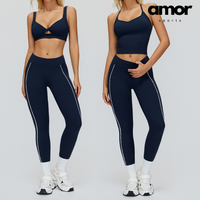 SARA Premium Stylish Activewear Set - Navy