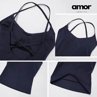 NANO Premium Open Back Short Set - Navy