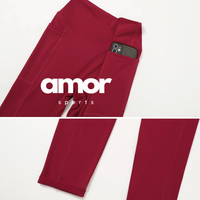 Carly Stylish Vest Top Legging Set - Burgundy