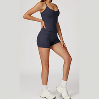 NANO Premium Open Back Short Set - Navy