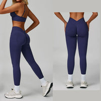 Sculpt & Slay Seamless Legging Set - Navy