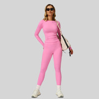 NEINEI Autumn Legging Set - Pink