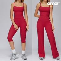 ANITA Essential Vest Top Legging Set - Red