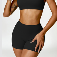 Premium Quality Scrunched Short - Black