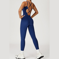 DIVA Cross-Back Sculpt Jumpsuit - Blue