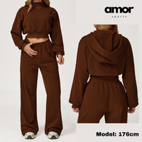 Daisy Winter Flared Lounge Set - Coffee