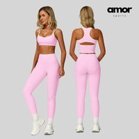 ALIN Stylish Classic Legging Set - Pink