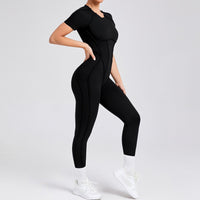 ANNA Scrunch Sexy Jumpsuit - Black