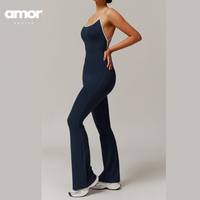 CELIN Sexy Backless Jumpsuit - Navy