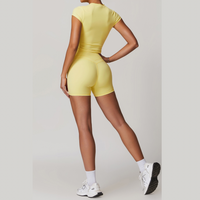 STELLA Short Sleeve Short Set - Yellow