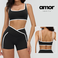 SANDRA Stylish Elegance Short Set - Black