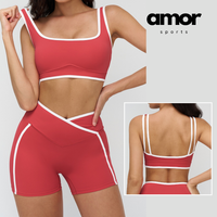 SANDRA Stylish Elegance Short Set - Red