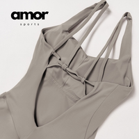 Butterfly-Back Premium Jumpsuit - Beige