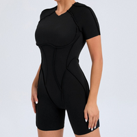 ANNA Scrunched Romper - Black