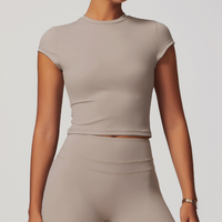 STELLA Premium Short Sleeve Top - Ice Latte