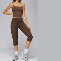 ANITA Essential Vest Top Legging Set - Coffee