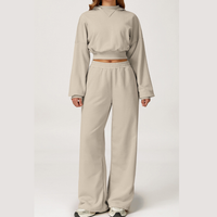 Daisy Winter Flared Lounge Set - Beige