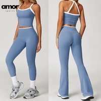 Set di leggings elasticizzati morbidi NINA - Azzurro pallido