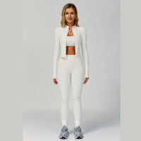 Boni Ribbed Fabric 3pcs Legging Set - White