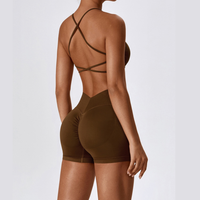 Sino Seamless Stylish Short Set - Brown