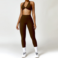 ANNE Sexy Comfy Legging Set - Coffee