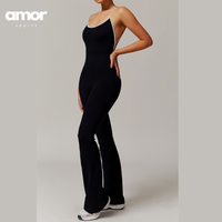 CELIN Sexy Backless Jumpsuit - Black