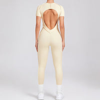 ANNA Scrunch Sexy Jumpsuit - Cream