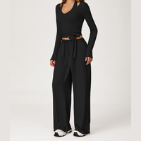 Σετ Κολάν με Φλατ Γιλέκο Aspasia - Μαύρο