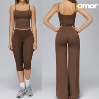 ANITA Essential Vest Top Legging Set - Coffee
