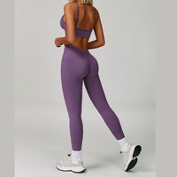 Sculpt & Slay Seamless Legging Set - Purple