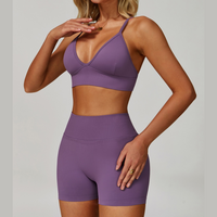 Σετ καλοκαιρινών σορτς PowerSculpt - Μωβ